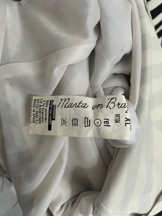 Vestido Geométrico Blanco y Negro