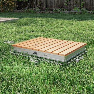 Ducha De Jardín Portátil, Ducha De Exterior Con Altura Regulable a 4 M Con Chorros De Agua Regulables, Resistente A Los Rayos UV Y Al Frío, Para Sauna, Camping, 70X55 Cm, Efecto Madera