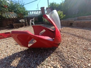 Carenado Fibra Honda CBR 600RR Rojo