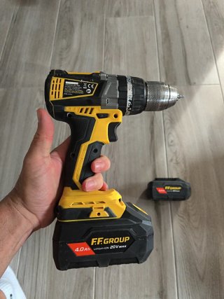 Taladro FFGROUP + cargador y 2 Baterías 4.0Ah