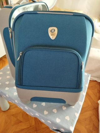Maleta de viaje Zen Bags azul y gris