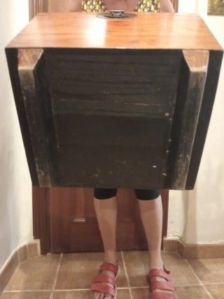Baúl de madera teca