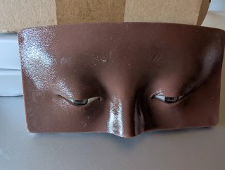 Caras de silicona para prácticas de maquillaje