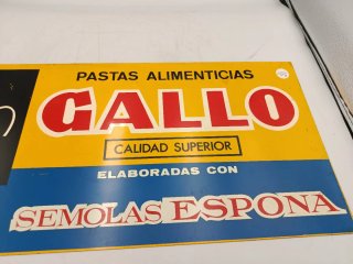 CARTEL PUBLICITARIO PASTAS GALLO