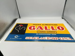 CARTEL PUBLICITARIO PASTAS GALLO