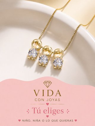 Collar Vida con Joyas Niño/Niña
