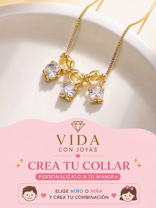 Collar Vida con Joyas Niño/Niña