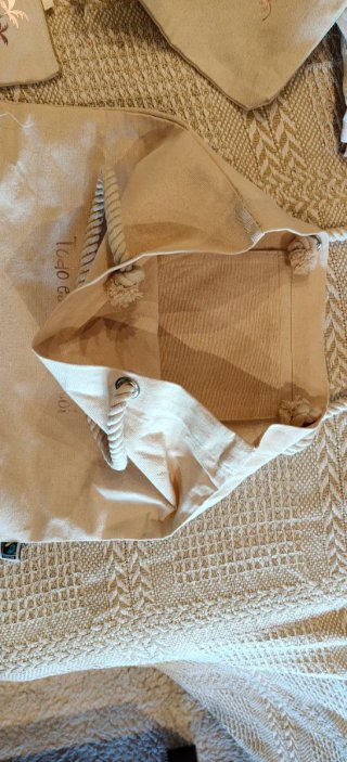 Bolso de playa Huevone con palmeras