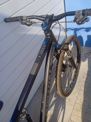 Bicicleta Rockrider ST520 Negra/Azul