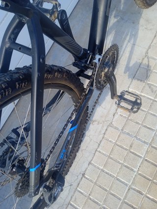 Bicicleta Rockrider ST520 Negra/Azul