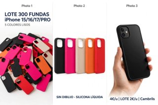 Lote 300 Fundas iPhone 15/16/17/PRO
