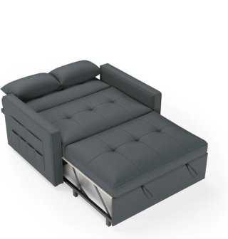 Sofá Cama  negro negro nuevo 2 Plazas