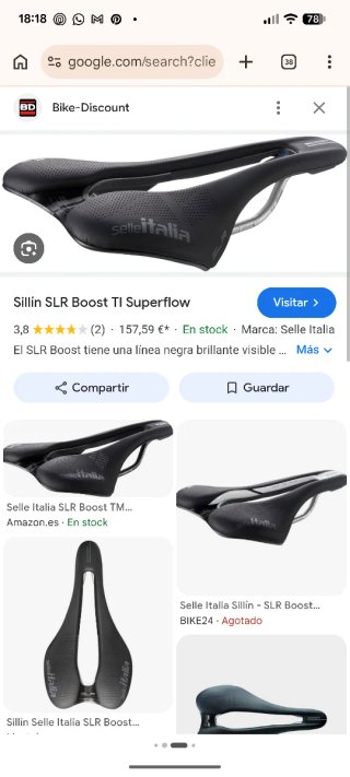 Sillín Selle Italia SLR S3