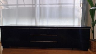 Mueble TV Besta Burs Ikea Negro Brillo