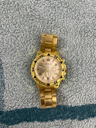 Reloj Geneva Dorado Moda