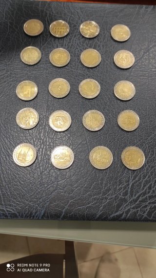 Lote 20 Monedas 2 Euros Circuladas