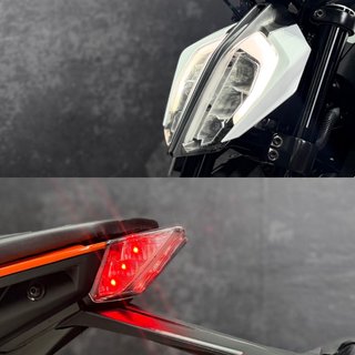 KTM Duke 125 ABS Blanca y Naranja