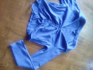 Top corto New Look azul Talla XS