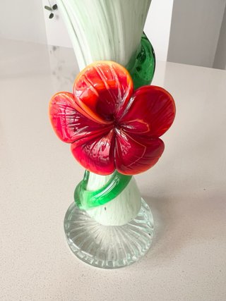 Jarrón floral cristal de Murano