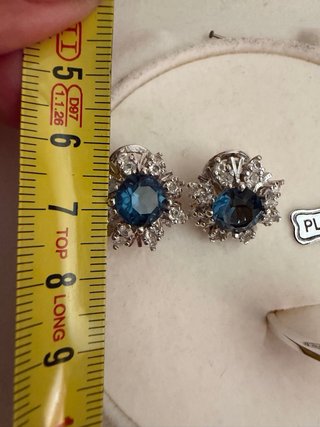 Conjunto Plata Ley 915 Zafiros