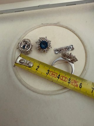 Conjunto Plata Ley 915 Zafiros