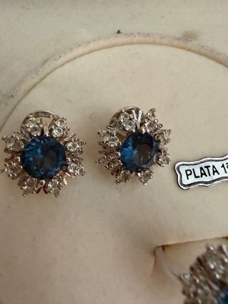 Conjunto Plata Ley 915 Zafiros