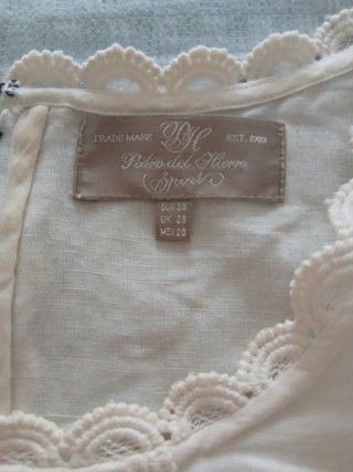 Vestido blanco Pedro del Hierro