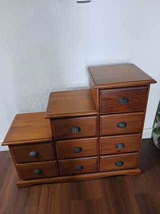Mueble Escalera Madera Teka