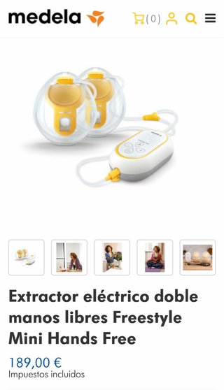 Sacaleches doble Medela Freestyle Mini Hands Free