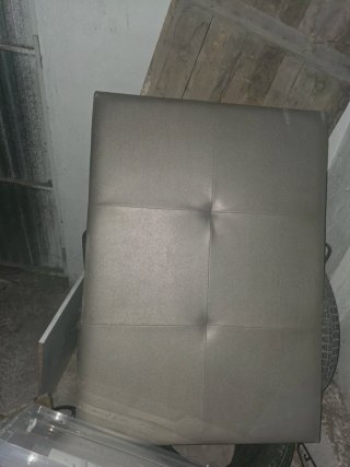 Cabecero 90 cm polipiel gris