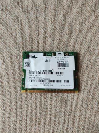 Wi-Fi Mini PCI Intel PRO/Wireless 2200BG HP Spare