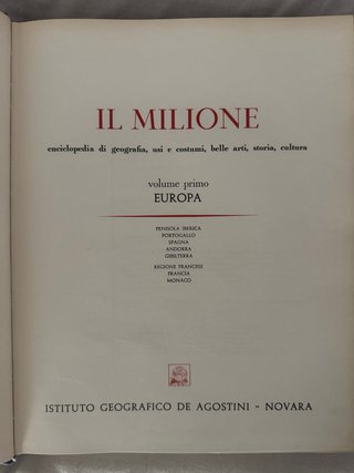 Enciclopedia di geografia volume 1