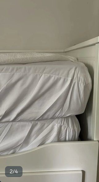 Cama Diván Ikea Blanca + 2 Colchones