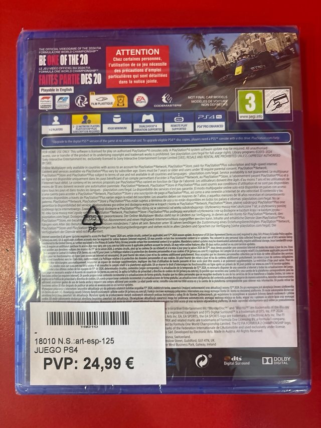 F1 24 PS4 (PlayStation 4) EA Sports Nuevo
