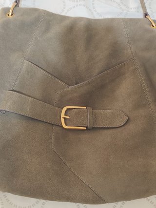 Bolso John Lewis Piel Verde Oliva