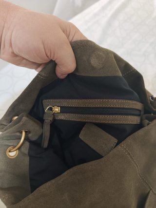 Bolso John Lewis Piel Verde Oliva