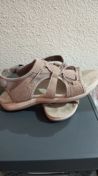 Sandalias Mujer Beige/Marrón