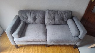 Sofá  2 Plazas Gris Aotumm Ciort
