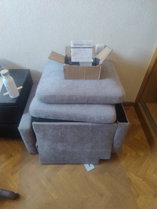 Sofá  2 Plazas Gris Aotumm Ciort