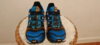 Zapatillas Salomon Trail Running Azul Naranja