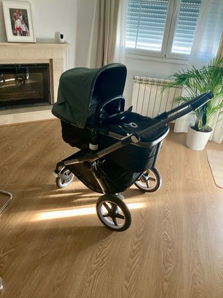 Carro Bugaboo Fox 3 negro y verde con GARANTIA