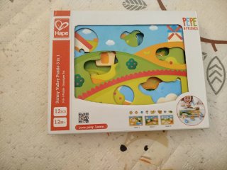 Puzzle Hape Sunny Valley 3 en 1 +12 meses