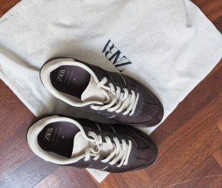 Zapatillas Zara Marrón Beige Talla 39