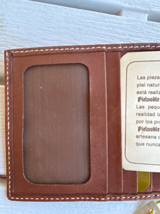Cartera Pielnoble Cuero Genuino Marrón Nueva