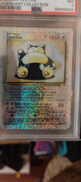 Pokemon Snorlax Legendary Collection PSA 7