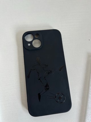 Funda iPhone 14 Negra de Futbol.