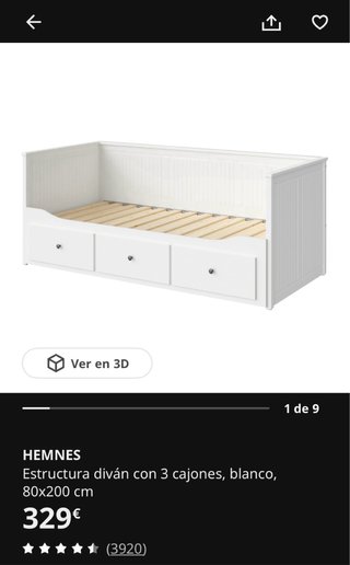Cama nido blanca con cajones