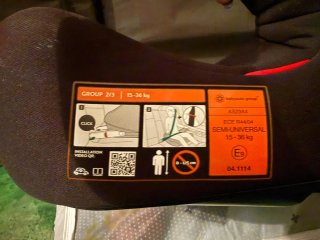 Alzador coche Isofix 15-36 kg