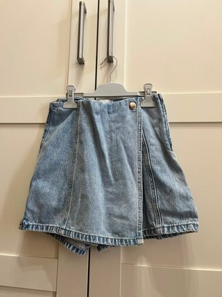 Falda pantalón vaquera azul (skort)