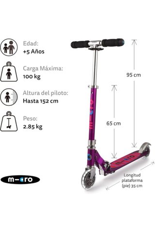 Patinete Micro infantil niños de 5 a 12 años